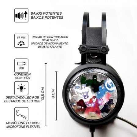 Marvel Auriculares Gaming Avengers 002 USB